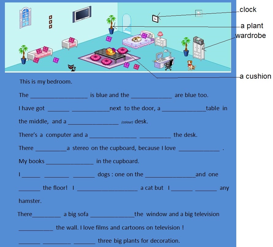 describe a bedroom - sauzé-english